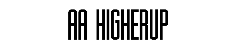 AA Higherup Font Download Free